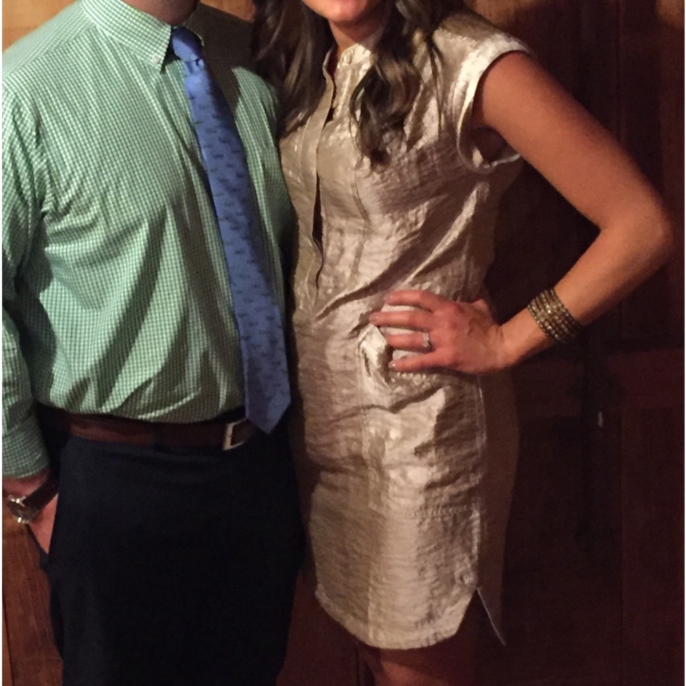 Jcrew soft metallic dress - Picture 2 of 2